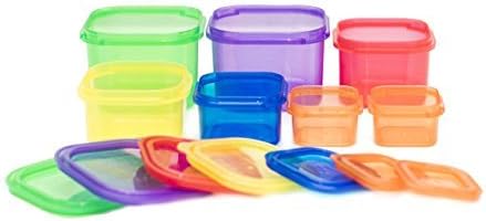 21 Day Portion Control Diet Container Set LABELED Portion Control Set (7 Piece) Autumn Diet Fix Kit + Meal Plan Guide - BPA Free Food Storage Containers Lose Weight by Whisk & Ladle