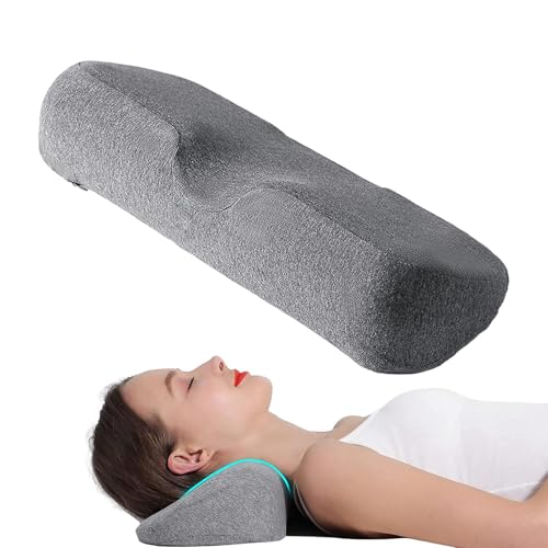 Cojín Cervical - Iluminación Ergonómica,Almohada Cervical para la cama,Almohada Cervical Espuma Memoria Con Funda de Almohada Respirable Para Alineación Iluminación Relajación Y Dormir La Espalda