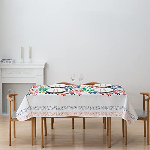 Table Cloth, Tablecloths For Rectangle Tables 60 X 120 Vinyl Tablecloth With Flannel Backing Rustic Valentines Tablecloth, Table Clothes For 10 Foot Parties Oblong Waterproof Tablecloth #TOP4