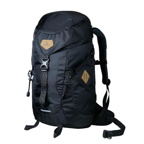 Guepardo, Mochila Guará 30 Litros com Cinta Ajustável e Divisórias Internas em Poliéster, Preto