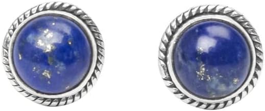 Gemstone Stud Post Earrings, 925 Sterling Silver Gemstone Earring 6 MM Round Girls Women Gift - Image 4