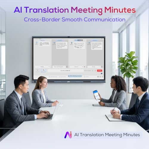 Image of JAV 86-Inch AI Smart Board, 4K Google EDLA Interactive Whiteboard 8+128GB