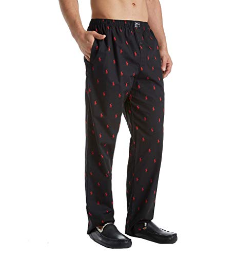 Polo Ralph Lauren Men's Tall Man Printed Polo Woven Pajama Pant RY28RT 2XLT Black/Red