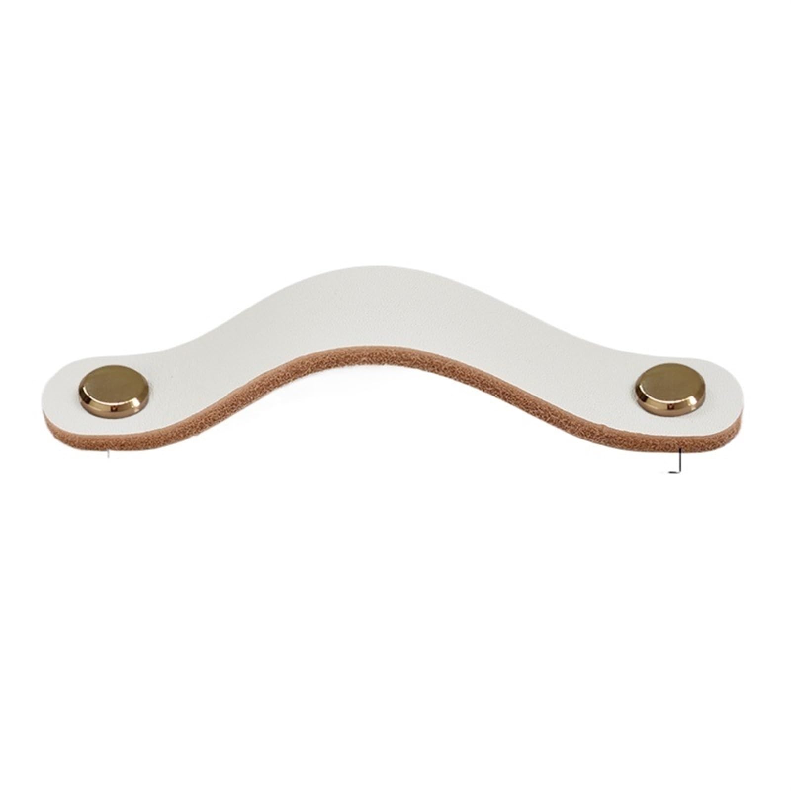 CQAHDSEVF Leather Drawer Pulls, Leather Drawer Cabinet Wardrobe Pulls Multicolor(Golden 96mm)