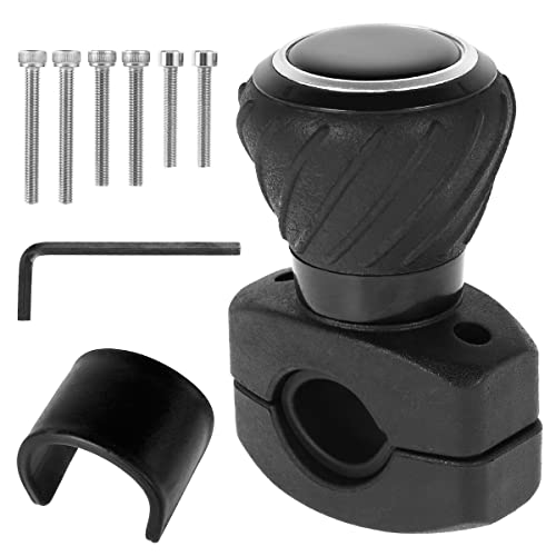 TuAut Bola de volante, botón de rotación del volante, universal, mango de bola de volante, con tornillo y llave hexagonal para coches Camiones VUS Cover