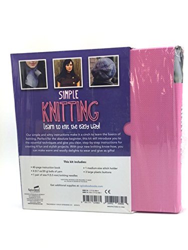 Simple Knitting - Learn To Knit The Easy Way! 1771324864 Book Cover