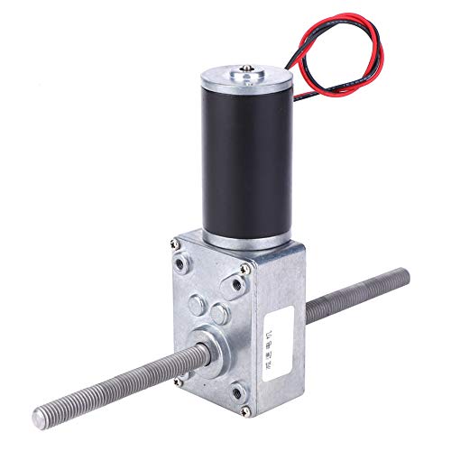 Motor de engranaje helicoidal con rosca derecha e izquierda M8 y eje dual de 120 RPM 6