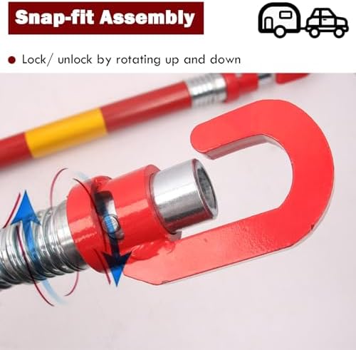 Heavy Duty Tow Bar with Steel Spring Damper for Trucks & SUVs - Easy Install, High Capacity Anti-Collis, Towing Solut for Hauling & Recovery