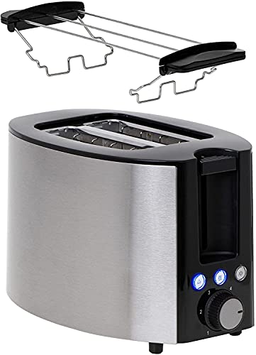 TronicXL 1 Tassen Kaffeemaschine mit Thermobecher 2-Schlitz Toaster 1000W mit Brötchen-Aufsatz Frühstück-Set Frühstücks… – Bild 7