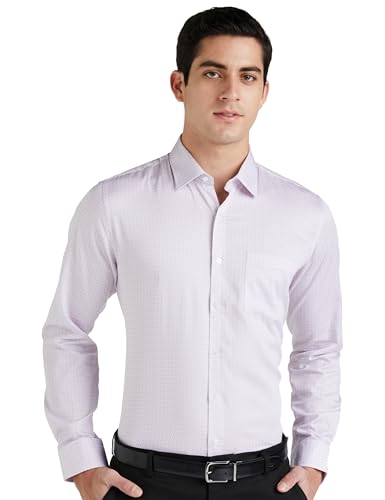 Image of Van Heusen Formal Printed Shirt for Men| Premium Cotton| Full Sleeves| Slim Fit |Breathable Fabric