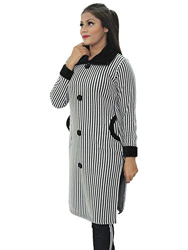 Image of Matelco Women's Wool Straight Kurti for Winters (Ad04Caz45 Black Parent).