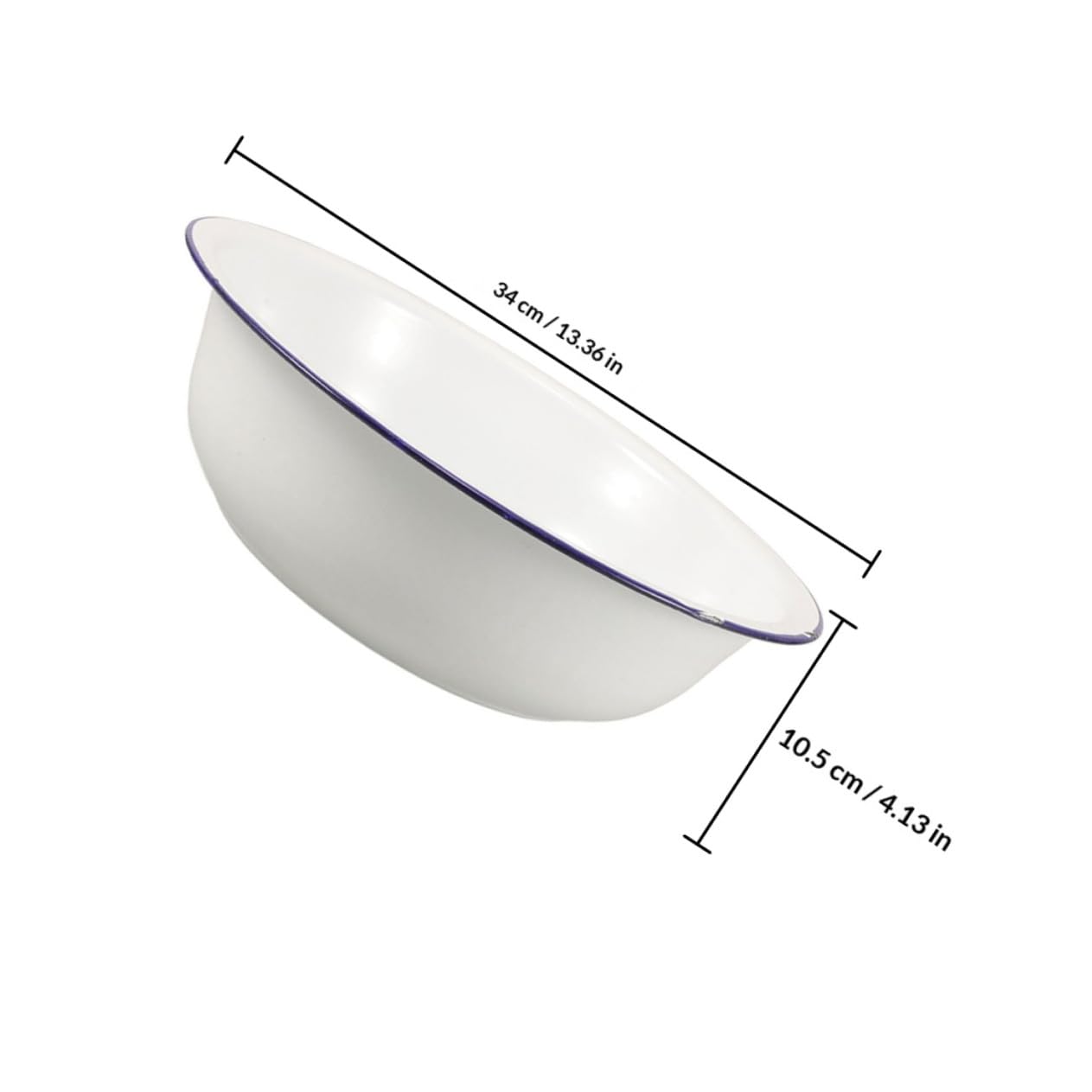 MAGICLULU Bañera para Remojar los Pies Esmaltada de Gran Capacidad Diseño Retro Vintage Fácil de Limpiar para Cuidado Hogar