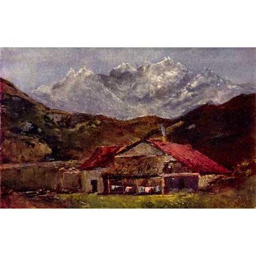 La cabane de montagne par Gustave Courbet impression giclée 61x45.7cm décoration chalet chic