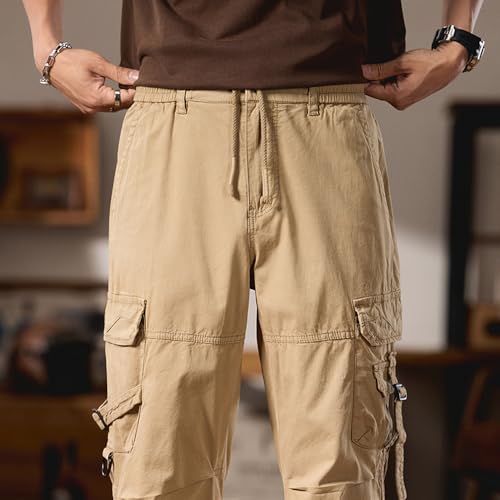 Men's Cargo Fashion Regular fit Pants Joggers Hiking Pants with Multi Pockets3