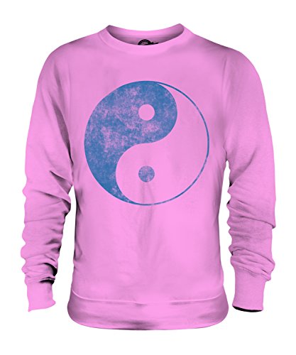 Sweat-shirt Yin Yang délavé aux finitions soignées pour homme