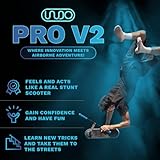 In Do The Trick Scooter Trampoline Trick Scooter Pro V2 - Blue 360-Degree Tricks on Stunt Scooter 11-15 - Indoor Practice on Trampoline Skateboard - Image 3