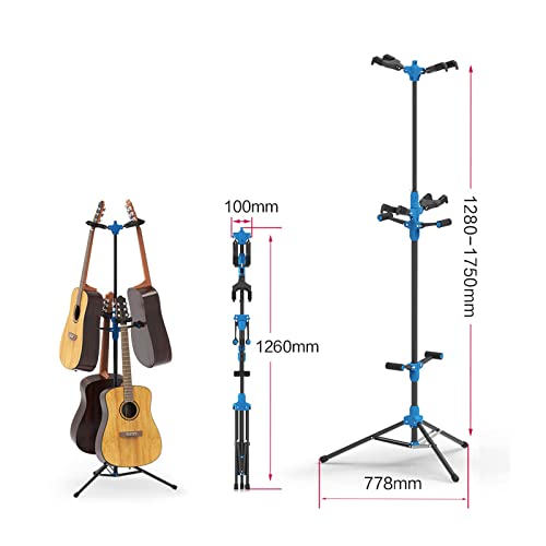 Supporto universale per chitarra, robusto espositore da pavimento per chitarre e bassi, ideale per negozi di musica e studi domestici