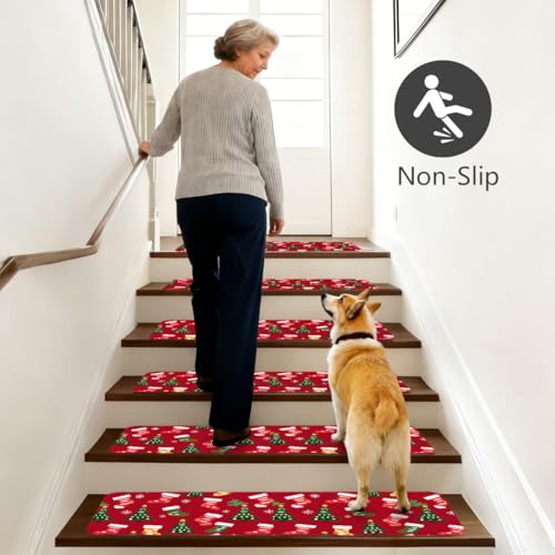 Peldaños antideslizantes Mexpekil de 76x20 cm para evitar resbalones en escaleras de madera 8