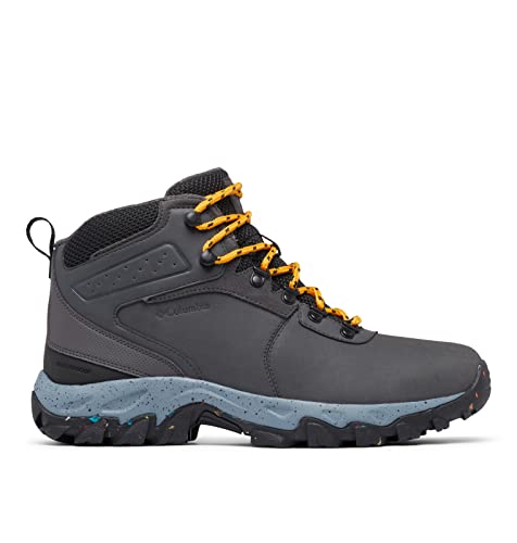 Columbia Newton Ridge WP Omni-Heat II wasserdichte Wanderstiefel für Herren, Grau (Dark Grey x Raw Honey), 43 EU