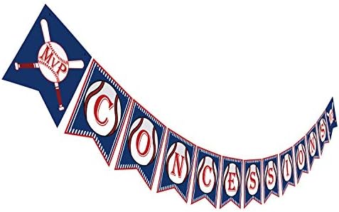 Gyzone CONCESSIONS Garland Banner,Baby Shower Table Supplies Birthday Party Decorations