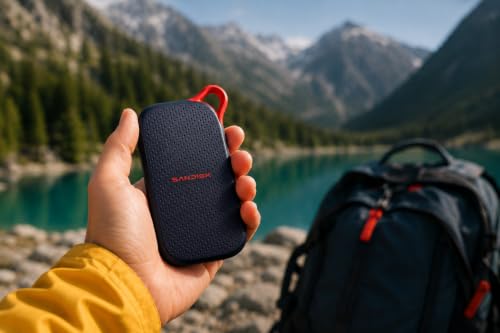 Image of Sandisk 1TB Portable SSD, Up to 1000MB /s Read Speeds, Black (New Model)