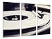 Poster Fotografico Giradischi Vintage, dischi in vinile, Musica Dimensione totale: 97 x 62 cm XXL