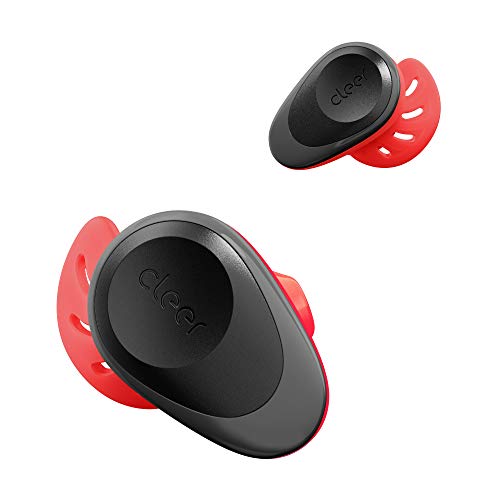Cleer Goal Sport True Wireless Earbuds With 20 Hour Battery, For Workout And Exercise, Water And Sweat Resistant, Touch Controls, And High Audio Quality And Bass, Black/Red #TOP7