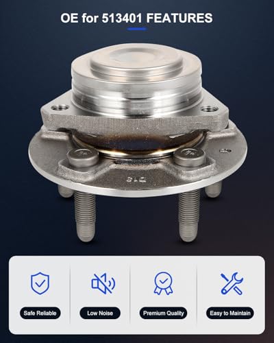 Image of ECCPP 2-Piece 513401 Wheel Hub Bearing for Chevrolet Camaro 2018-2021 | for Cadillac CTS 2016-2019 5 lugs Pre-Greased Sealed