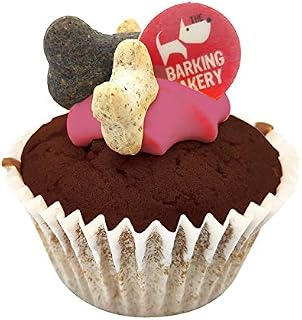 Pink Carob Vanilla Pink Iced Muffin Dog Puppy Snack Treat Woofin