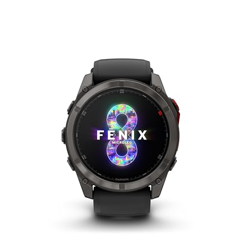 Image of Garmin fēnix 8 Pro, 51mm MicroLED, Sapphire DLC Titanium Black /Pebble Gray