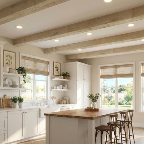AmeriCraft Wood Resawn Beam, 3-Sided (U-Beam), 5 1/2"W x 5 1/2"H x 72"L, Stain Grade Pine by Ekena Millwork - Used condition - Image 9