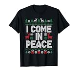 I Come In Peace Couple Ugly Sweater Christmas