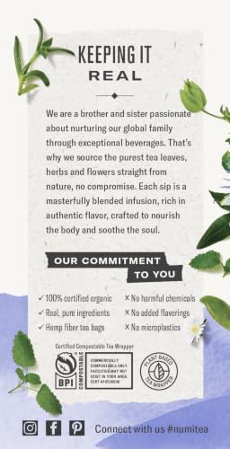Image of Numi Organic De-Stress Tea, 16 Herbal Tea Bags, Caffeine Free