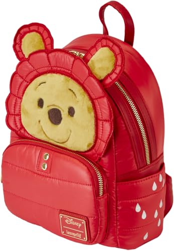 Loungefly Winnie the Pooh Rainy Day Puffer Jacket Double Strap Shoulder Bag3