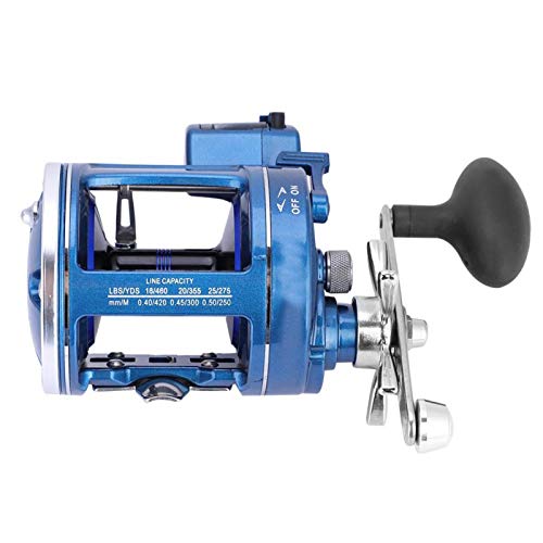 Spinning Fishing Reels, Baitcasting Fishing Reel With Line Counter, Powerful Metal Body 12Bb Fishing Spinning Reel For Freshwater Saltwater Fishing((Left-Handed Blue)) #TOP2
