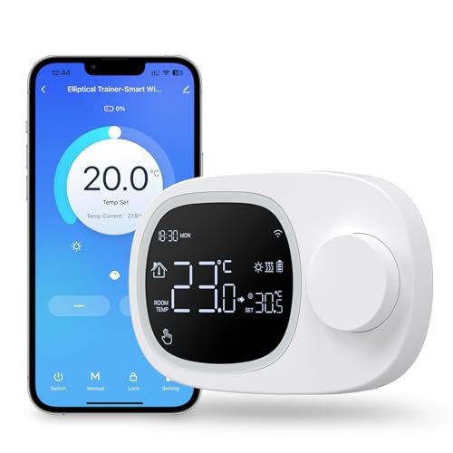 MIUCDA Smart Thermostat Boiler WLAN Heizen & Kühlen Wandthermostat, batteriebetrieben zur Aufputzmontage, WiFi Heizungsthermostat Für Gaskessel mit Alexa Google Home Sprachfehl, Fernsteuerung