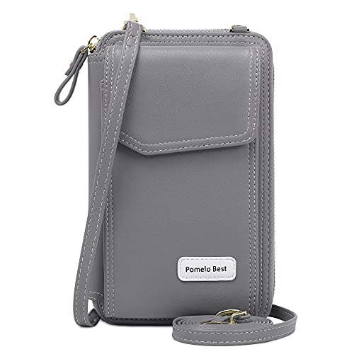 Pomelo Best Bolso bandolera para mujer con protección RFID, con muchos compartimentos y correa ajustable para el hombro Cover