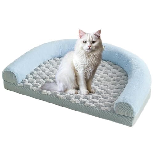 Lifetipsターキッシュバン Turkish VanU型 ペットベッド 犬 猫 クッション ソファ 丸洗い可 滑り止め 保温 四季対応 小型犬 中型犬 大型犬 多頭飼い 快適 枕付き 軽量 カバー取り外し インテリアに馴染む 圧縮梱包 極厚 やわらか