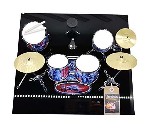 Mini Drum Kit Iron Maiden objet de décoration rock pour studio ou bureau - 3