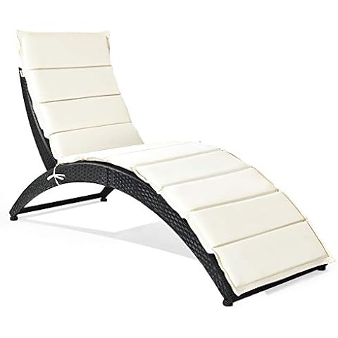 Tangkula Foldable Patio Lounge Chair Cover