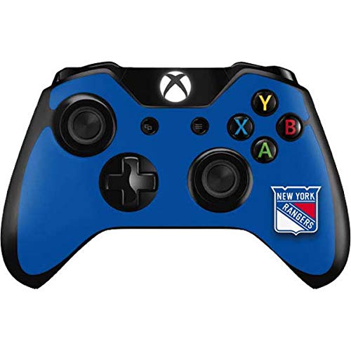 Skinit Decal Gaming Skin Compatible with Xbox One Controller - Officially Licensed NHL New York Rangers Solid Background Design