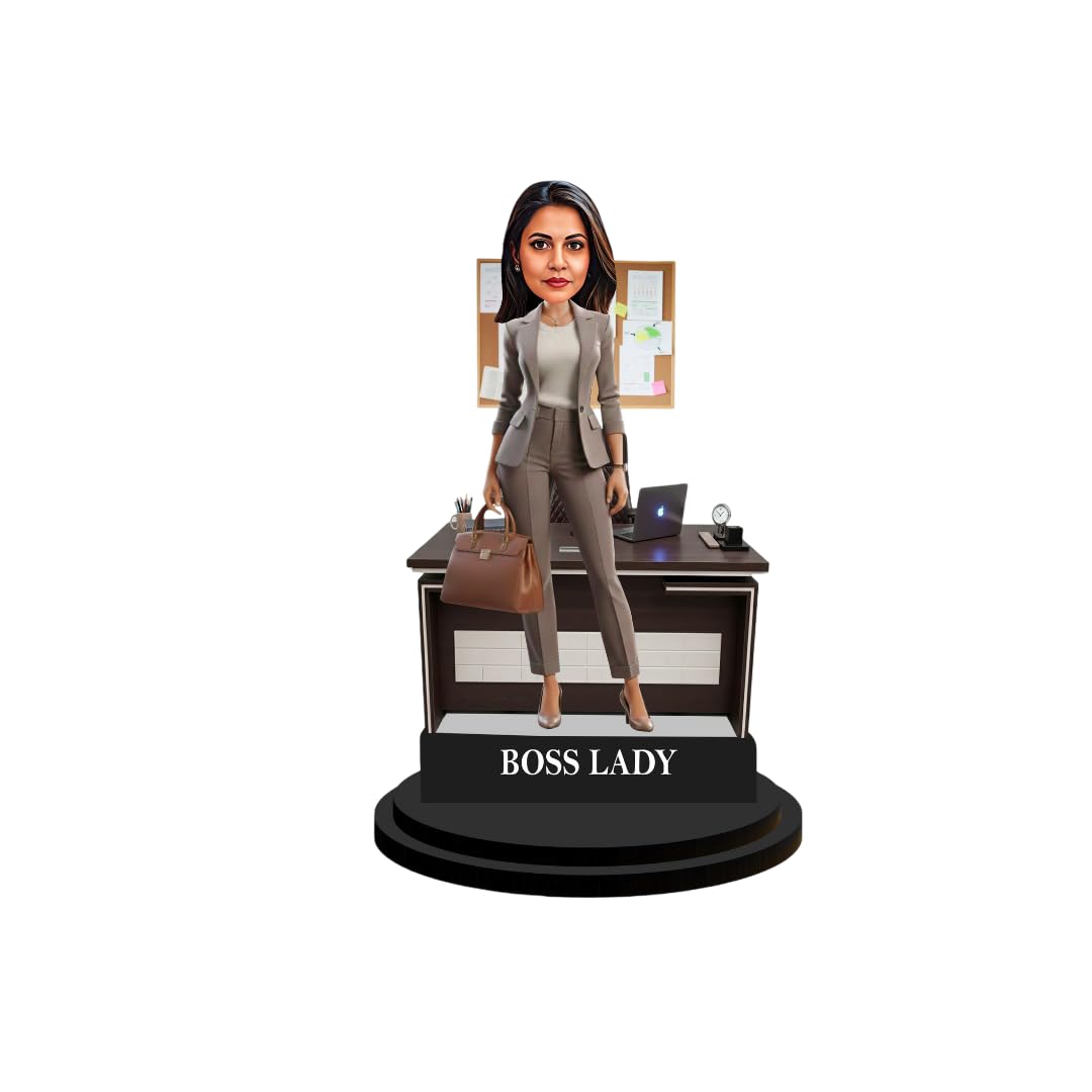 Gifts Personalized Caricature Gift for Woman, Boss Lady, Corporate Professional Customized Gift for Employee, Colleague, on Birthday Photo Frame-image-17