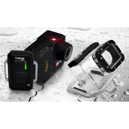 Image of Sound Around Gear Pro Quest Wi-Fi Action Cam, Full HD Hi-Resolution 1080p Video, 16 Mega Pixel Camera, 2.0'' LCD Display, Wireless Remote, Free Downloadable App, Waterproof Case, Black, (GDV995BK)