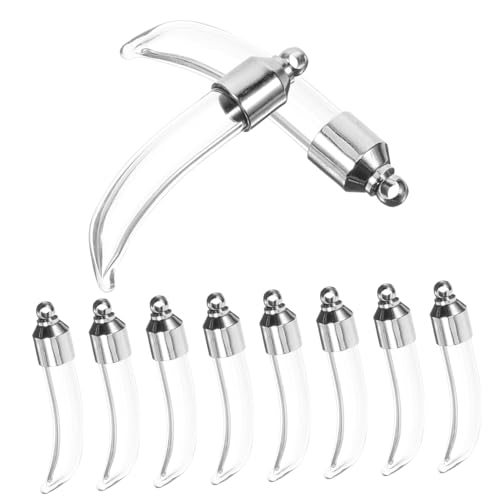 SEWOART Glass Bottle Pendant Tiny Glass Jars for Diy Screw Lids for Vial Necklaces Screw Storage