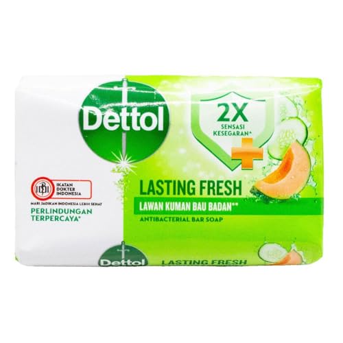 DETTOL SOAP BAR ANTIBACTERIAL LASTING FRESH HONEYDEW AND CUCUMBER 60g