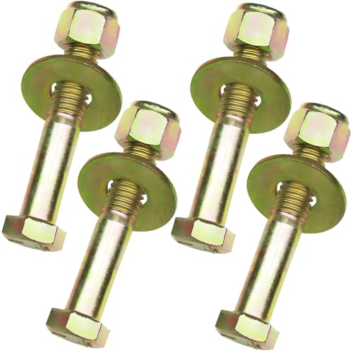 Image of 5 /8 inch x 3-1 /2 inch Hex Head Bolt by Color Galvanization with Nylon Lock nut and Large Size Washer Assortment Kit,Alloy Steel,Grade 5(4pcs Pack). by Metalsuberg