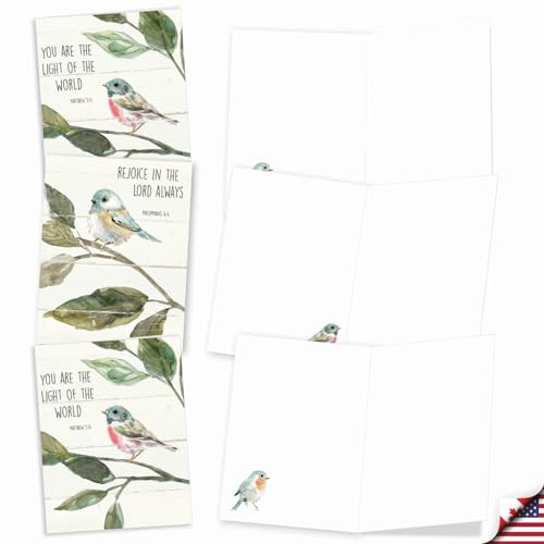 Cartes oiseaux toutes occasions : lot de 10 notes vierges pour ne plus manquer de mots