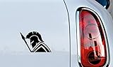Spartan Helmet Silhouette Sword Version 2 Car Vinyl Sticker Decal Bumper Sticker for Auto Cars...