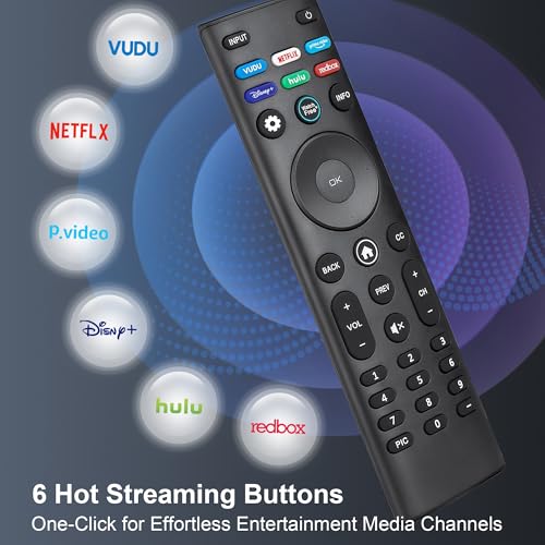 Image of 2 Pack for VIZIO Smart TV Remote Replacement XRT140 XRT136 XRT260 XRT270
