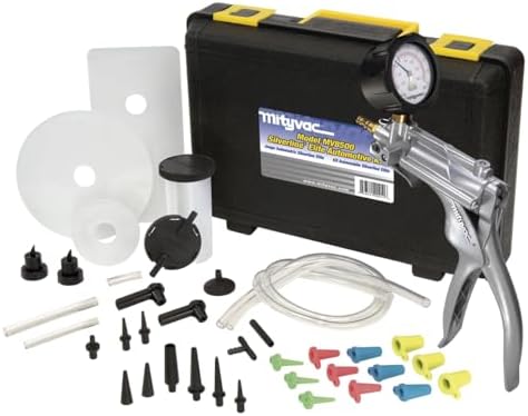 Mityvac MV8500 Silverline Elite Automotive Test Kit Provides both Vacuum and Pressure to Perform Engine Performance Diagnostics, Brake Bleeding, Fluid Transfer, Evacuation, Windshield Repair Jobs